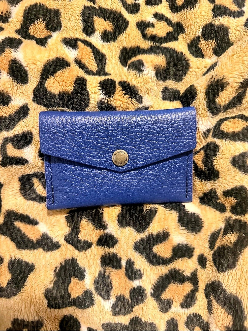 Portland Leather Goods Mini Envelope Wallet Blue